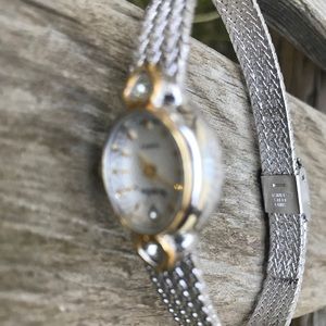 Silver plated watch.